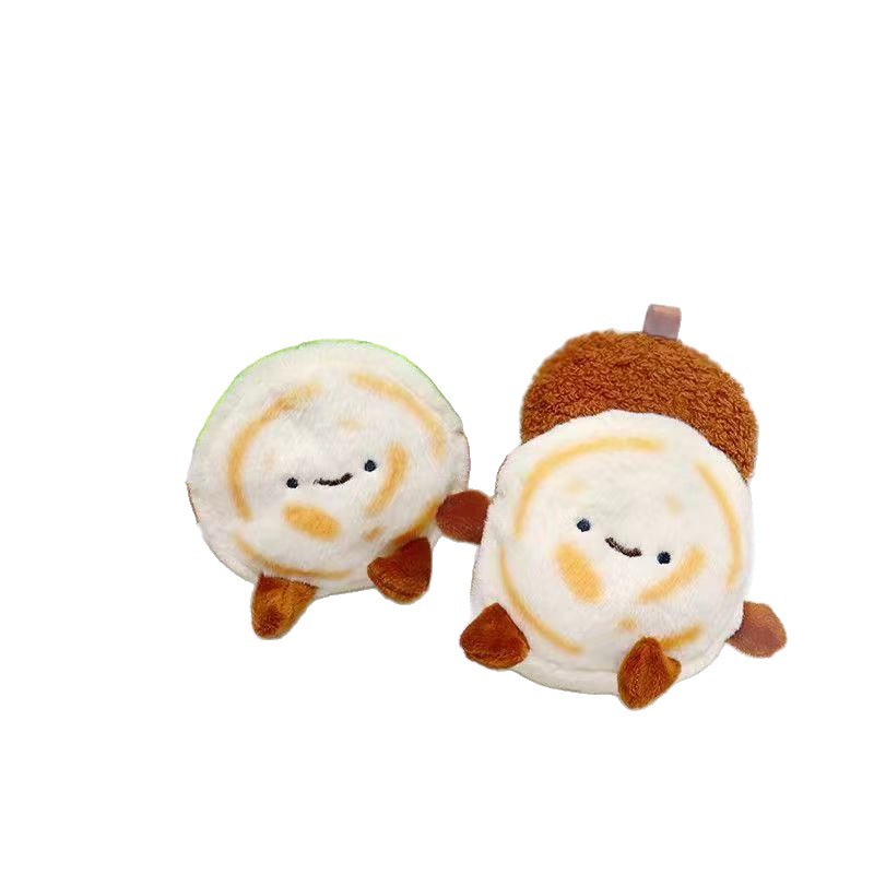 Adorable adorable pan colgante creativo juguetes de peluche carne muñeca bolsos colgantes muñecas llaveras muñecas de tela
