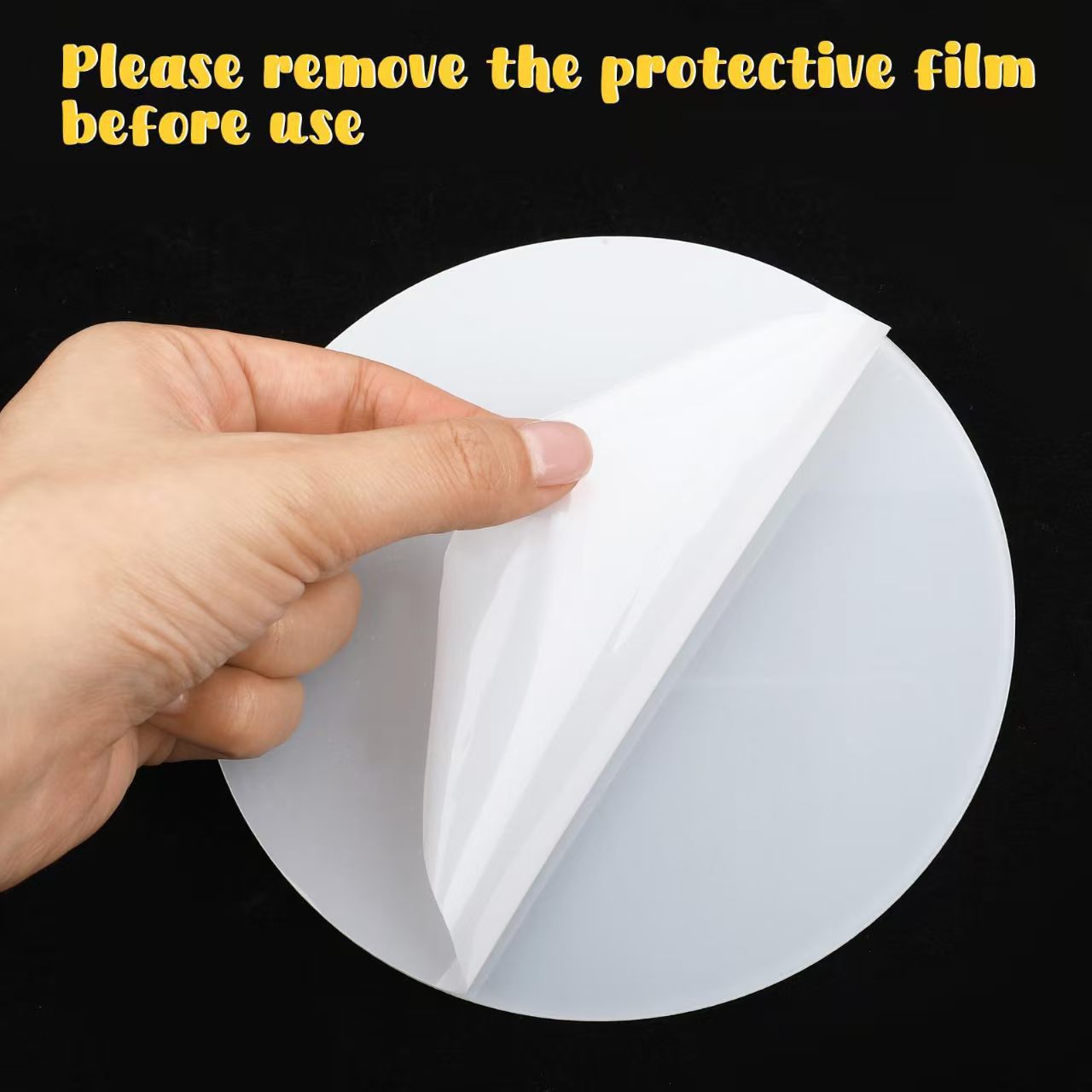 圆形亚克力板 蛋糕展示板圆片 透明有机玻璃 手工DIY亚克力板圆形