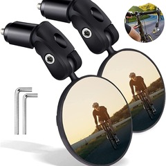 Bicycle Rear View Mirror, Mountain Bike Foldable Convex Rear View Mirror, Universal Reflective Mirror Cycling Equipment