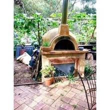 弧形砖面包窑炉披萨窑炉自建壁炉耐高温保温隔热柴窑户外中型黑窑
