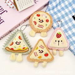 かわいいクリエイティブドリアンピザきしむペンダント漫画ぬいぐるみストロベリーケーキブローチ diy 靴と帽子アクセサリー