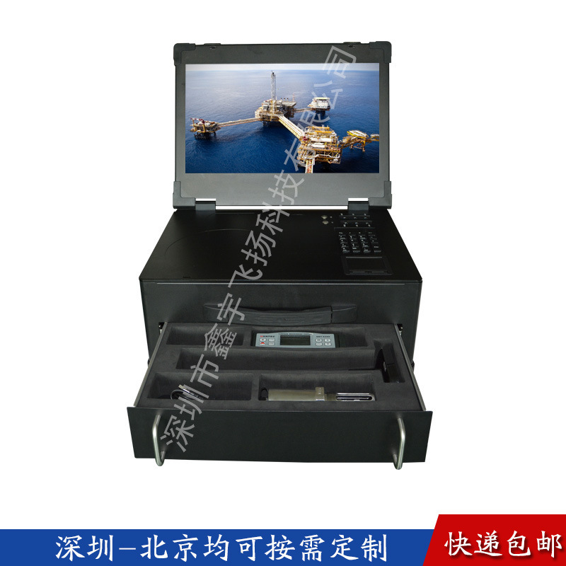 15inch Industrial Portable Computer Case Reinforced Laptop Pull-Out Box Aluminum Video Capture 15inch Industrial Portable Computer Case Reinforced Laptop Pull-Out Box Aluminum Video Capture