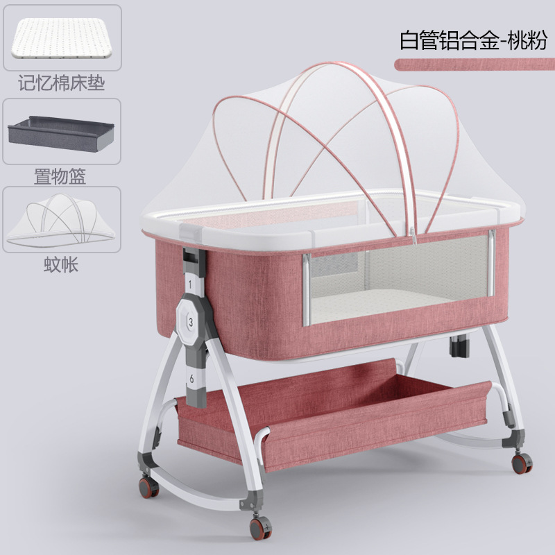 Venta al por mayor cuna recién nacido cama costura cama grande bebé cama para niños cama bb cuna cama multifuncional móvil plegable