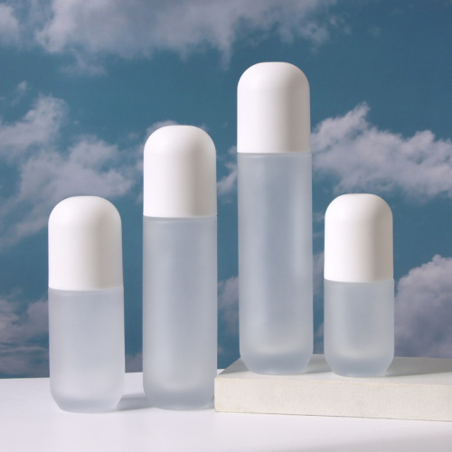 New push-type lotion essence liquid foundation cosmetic packaging material 50g cream bottle divided into glass bottles