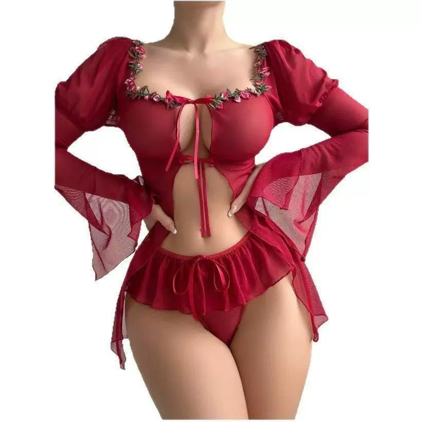 跨境新款大码性感吊带睡裙情趣内衣睡衣一件代发情趣跨境欧美