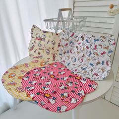 KT ケイティかわいい生地猫の顔猫コースター携帯電話マットティーコースター家の装飾テーブルマット水コースター