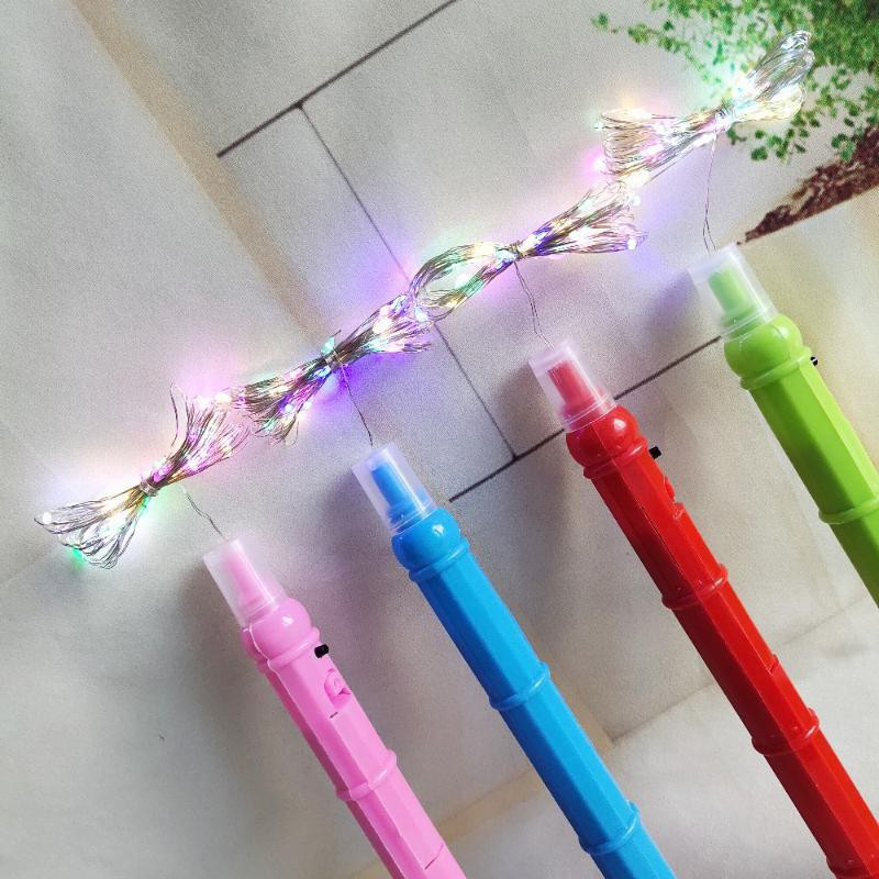 New 3-section handle highlight LED light line wave ball color light string night market luminous toy accessories wholesale New 3-section handle highlight LED light line wave ball color light string night market luminous toy accessories wholesale