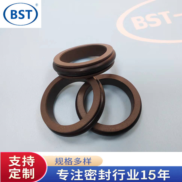 活塞杆轴用形滑环式组合密封TB4-IB,车氏密封TB4-IA 轴用密封圈