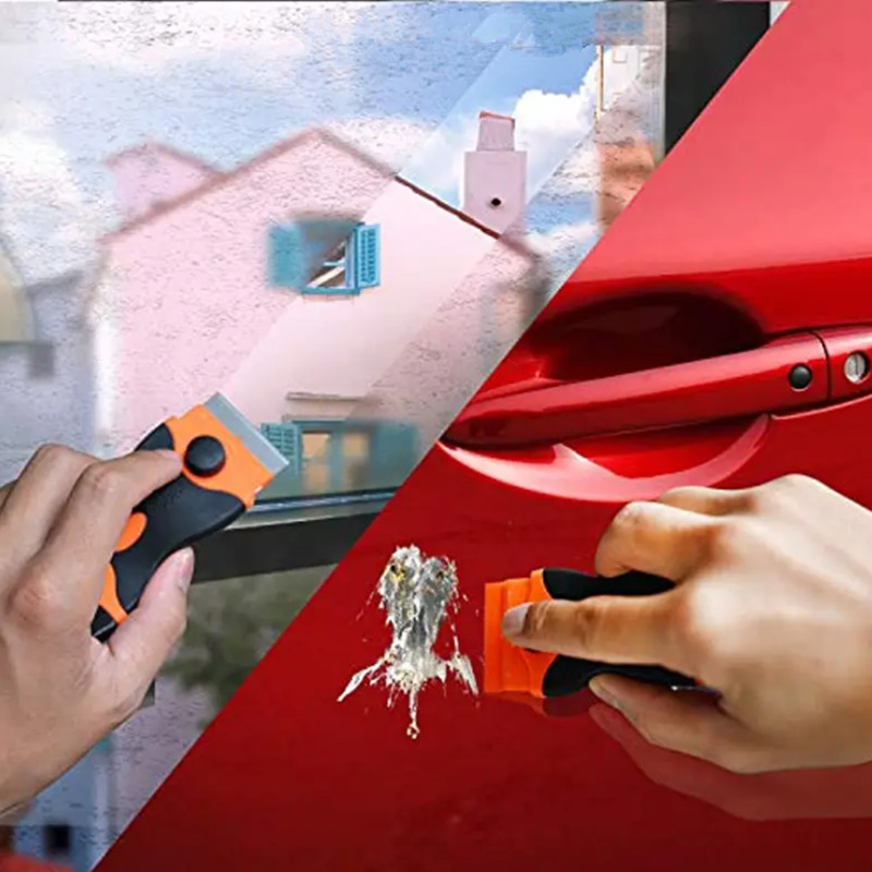 手机平板汽车贴膜除胶工具多功能铲刀玻璃瓷砖清洁多用刮刀双头