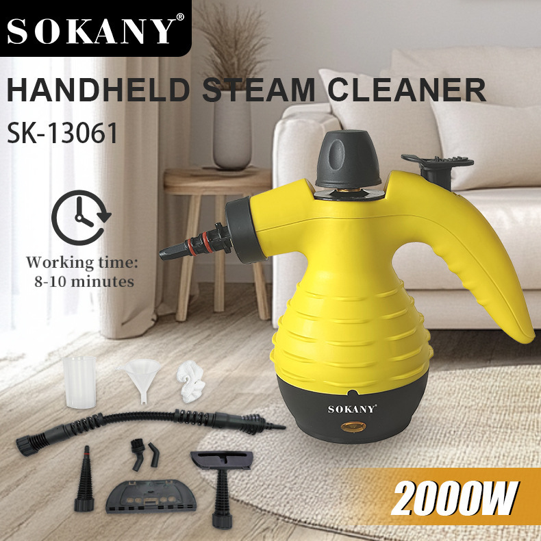 Cross-border SOKANY13061 high temperature and high pressure handheld steam cleaner multifunctional kitchen household cleaner
