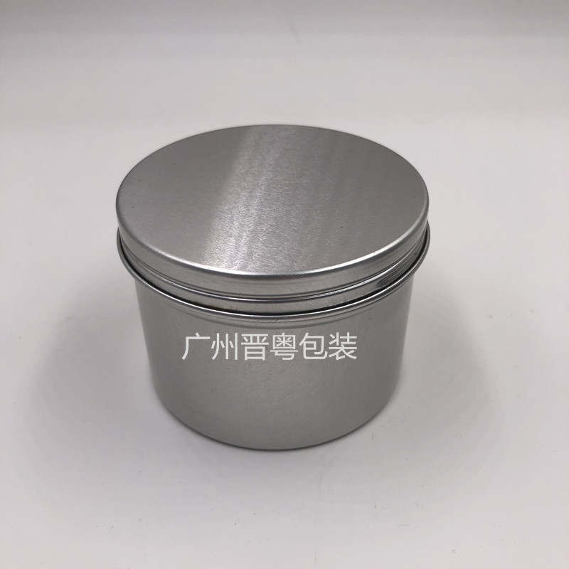 60g发蜡发泥率好人圆形香薰蜡烛罐食品级螺纹小铝盒皂盒香膏糖果