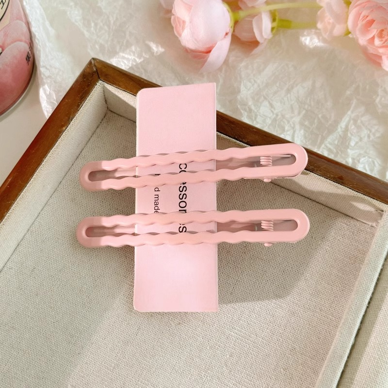 Simple ondas en una palabra clip de cabello frente lateral clip de cepa detrás de la cabeza cabello rotos bb clip de cabello