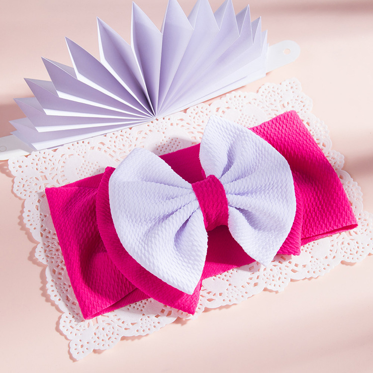 Fashion Children's Solid Color Double-layer Bowknot Hairband display picture 29