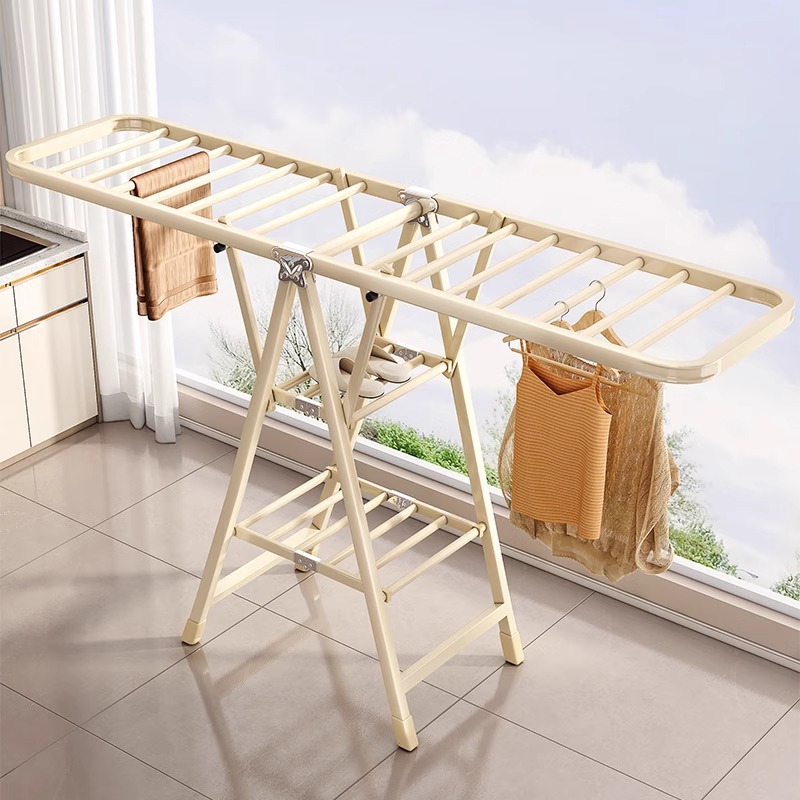 folding clothes hanger floor home indoor cooling clothes rack balcony baby clothing rod outdoor quilt fantastic