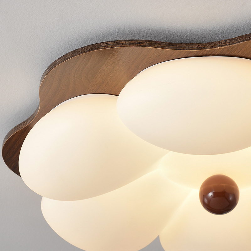 Lámpara de sala de estar de estilo antiguo, dormitorio italiano minimalista moderno, estilo crema, lámpara de techo de habitación cálida, lámpara de protección ocular de espectro completo