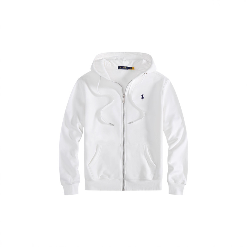 Winter Fleece-Lined New Original Rl Paul Pony Logo Men's Sweatshirt Cardigan Thickeneded Pure Cotton Casual Pure Color Hooded Winter Fleece-Lined New Original Rl Paul Pony Logo Men's Sweatshirt Cardigan Thickeneded Pure Cotton Casual Pure Color Hooded