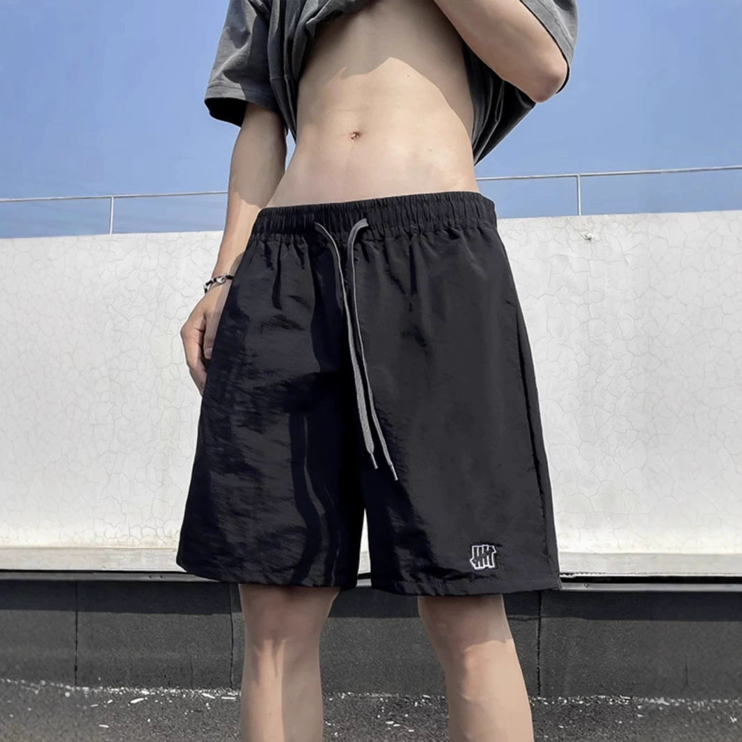 Легкие быстросохнущие мужские свободные шорты в американском стиле с вышивкой, шорты до колена для пар, летние модные повседневные спортивные шорты
