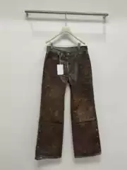 AC Heavy Industries West 3D Illusion Print Button Detail Relaxed Fit Jeans Unisex