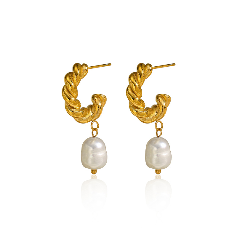 20g Weight 304 Stainless Steel Ear Needle Material Drop Earrings, Ear Studs Classification 1 Pair Quantity Holiday, Daily Occasion 304 Stainless Steel, Imitation Pearl Material Geometric Pattern All Seasons Season Women's Gender Polished Finish IG Style, Elegant, Vintage Style Style 1 Pair IG Style Elegant Vintage Style Geometric 304 Stainless Steel Imitation Pearl Drop Earrings Ear Studs 11