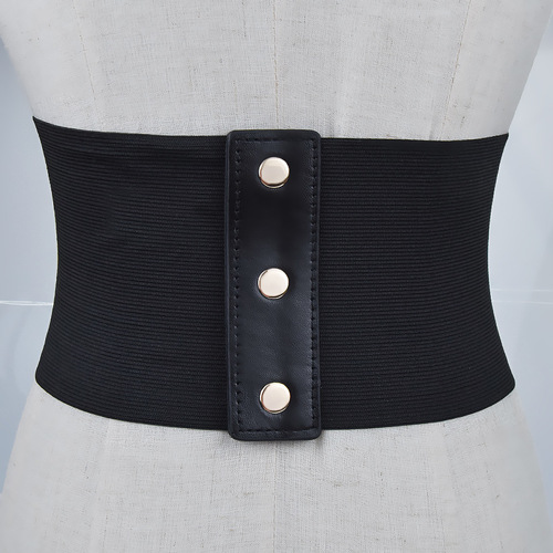 INS women's extra wide waistband circle love elastic elastic waist belt women's decorative shirt Corset belt