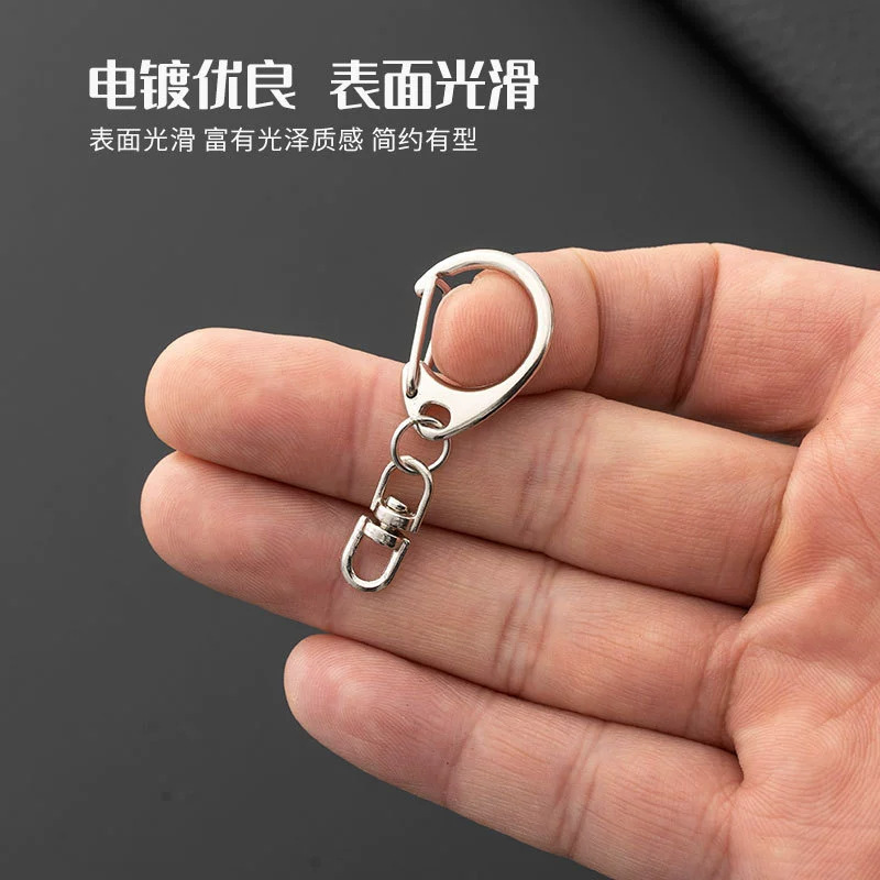 大きさcボタン8八字回転掛けキーホルダー亜鉛合金diy金属キーホルダー部品dボタンメーカー卸売り|undefined