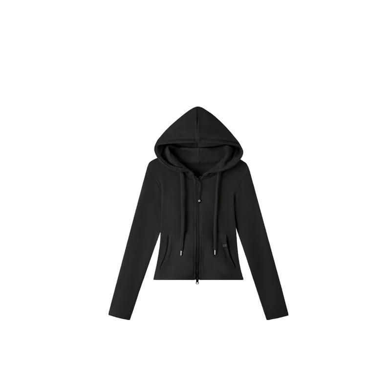 Chaqueta con Capucha Gruesa para Mujer de Acrílico