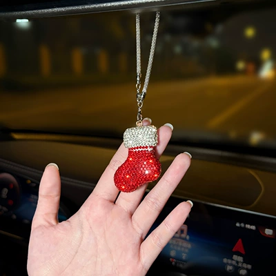 Rhinestone Christmas Series Car — Car hanging