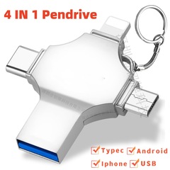 携帯電話usb 1tbプレゼントtype c 4 in 1アップルiphone華為安卓4 in 1優盤64g