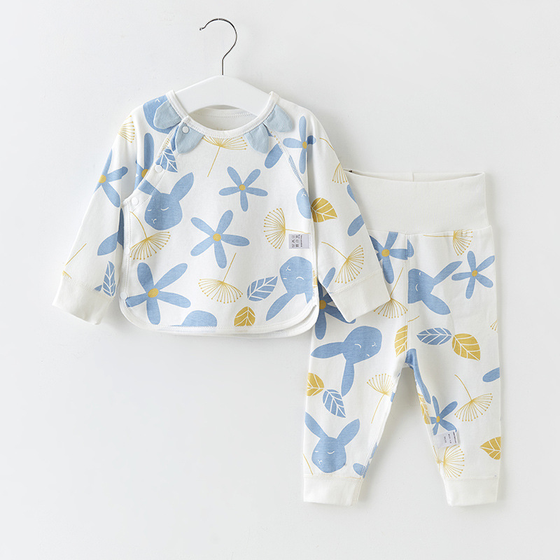 Bebé ropa de otoño traje de tocar fondo largo Johns niños niñas primavera y otoño invierno ropa interior de cintura alta dividida niños ropa de bebé image 8