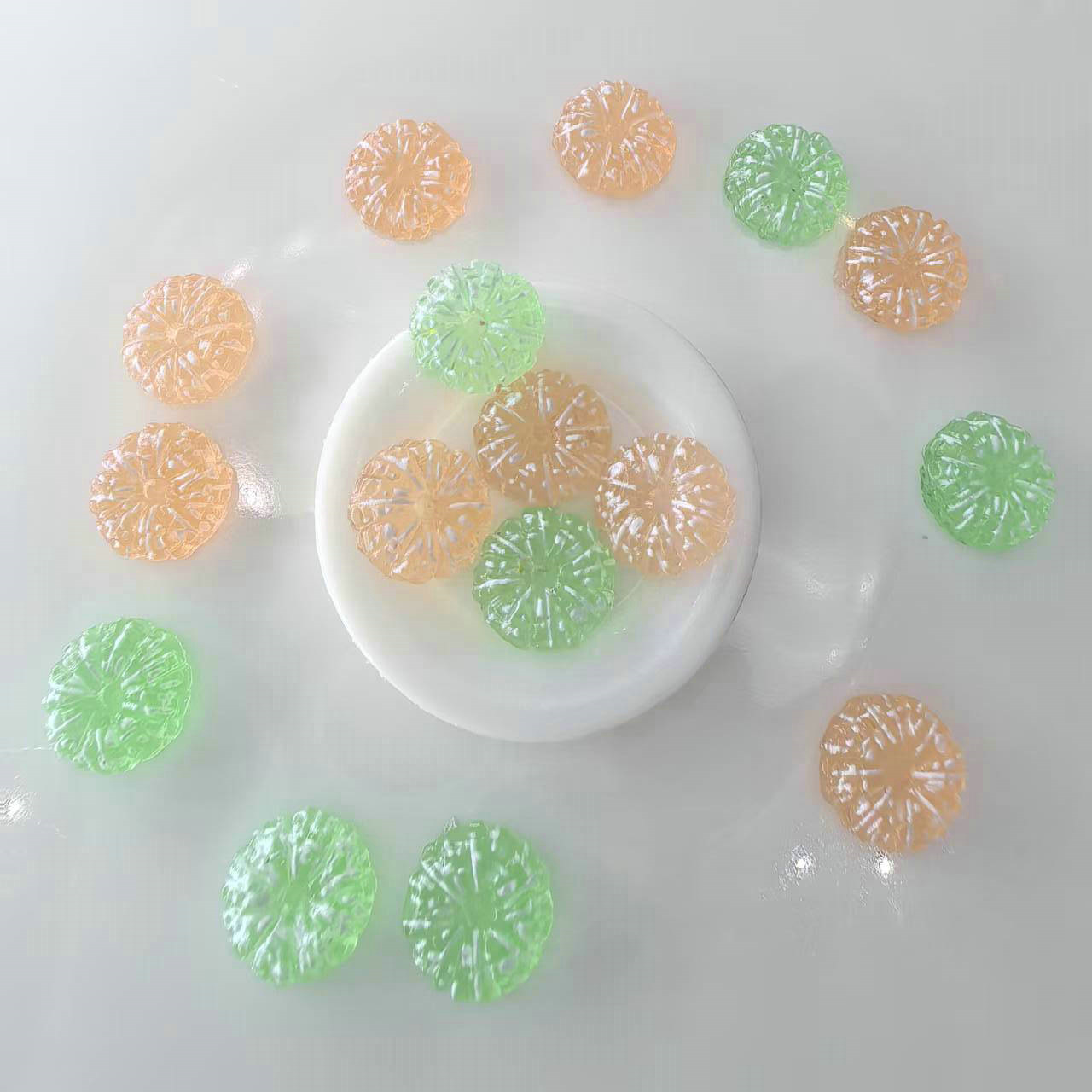 食玩美甲饰品diy橘子批发手机壳发夹发饰头饰上的配件0006