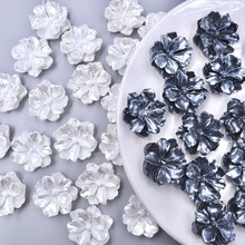 珠光玫瑰花山茶花树脂DIY配件奶油胶小配饰diy饰品发夹巴洛克配件