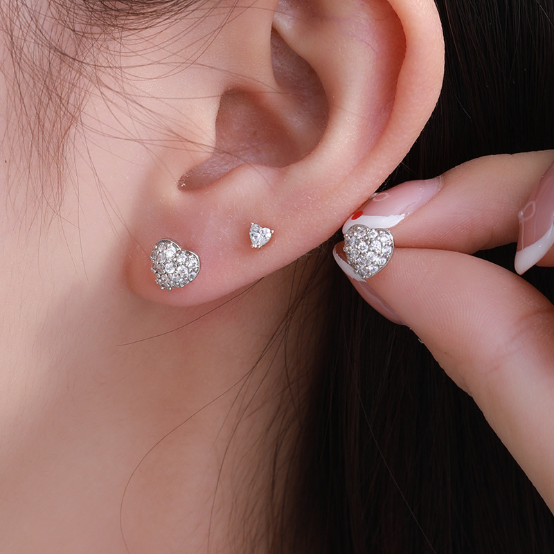 Pendientes encantadores chapados en oro de la aleación del perno prisionero del hueso del oído lindo de la pequeña