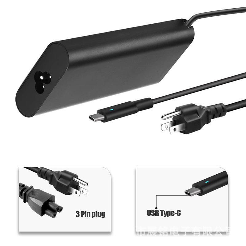 Applicable to Dell laptop power adapter 130W20V 6.5A tablet charger TYPE-C interface