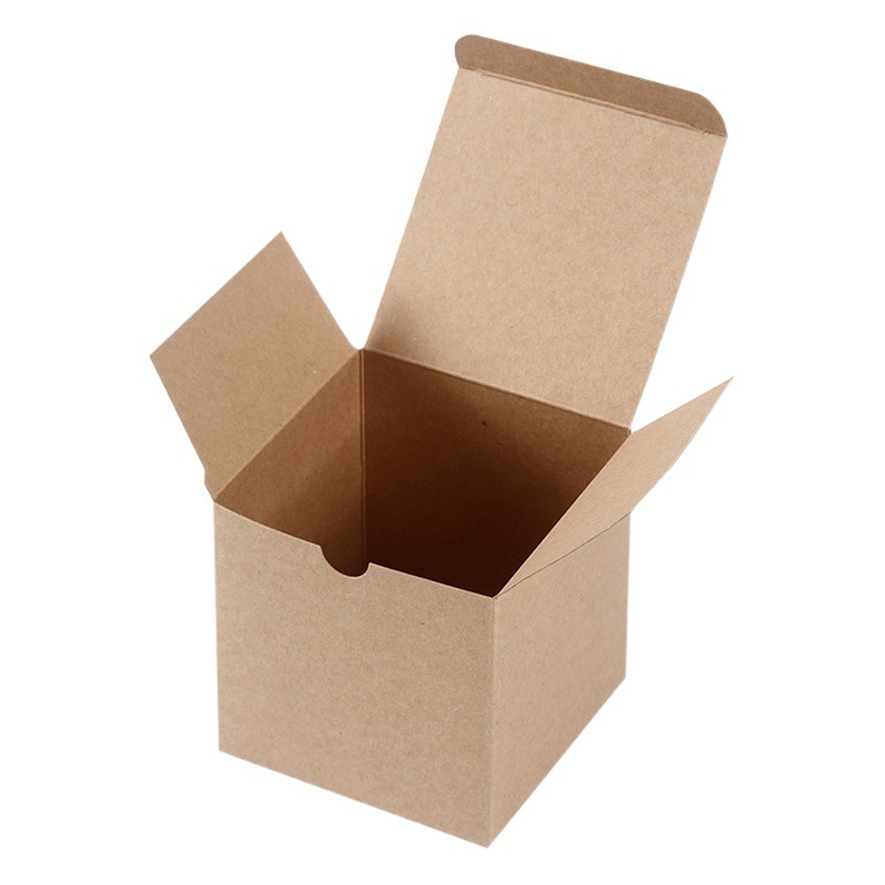 Venta al por mayor de papel Kraft caja ciega hecha a mano caja vacía pequeña muñeca caja de regalo caja de juguete de cartón cuadrado Tarjeta blanca