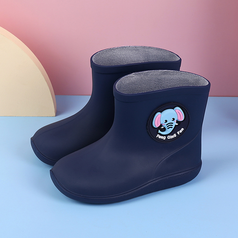 子供の束の口の雨の靴の卸売りの軽やかな小さい黄色のアヒルの雨の靴の中で小さい子供の防水は雨具の赤ちゃんの水の靴の女の子を外出します。|undefined