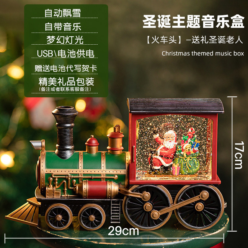 Decoración navideña lámpara de viento lámpara de cristal Santa Claus decoración navideña fiestas navideñas adornos navideños regalos navideños