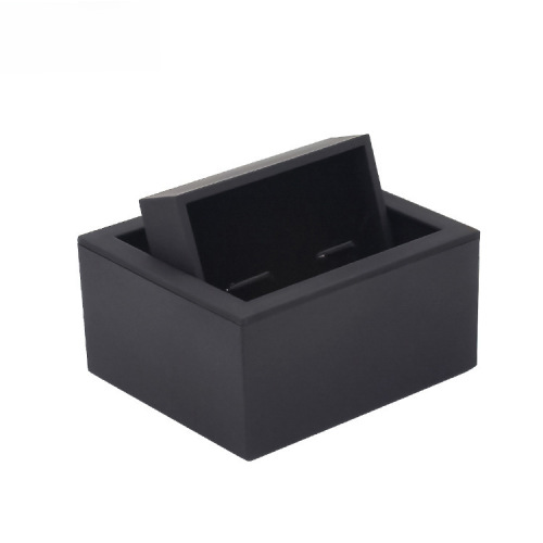 High-end rotating flip paintable tactile glue sand matte texture gift decoration packaging box cufflink box