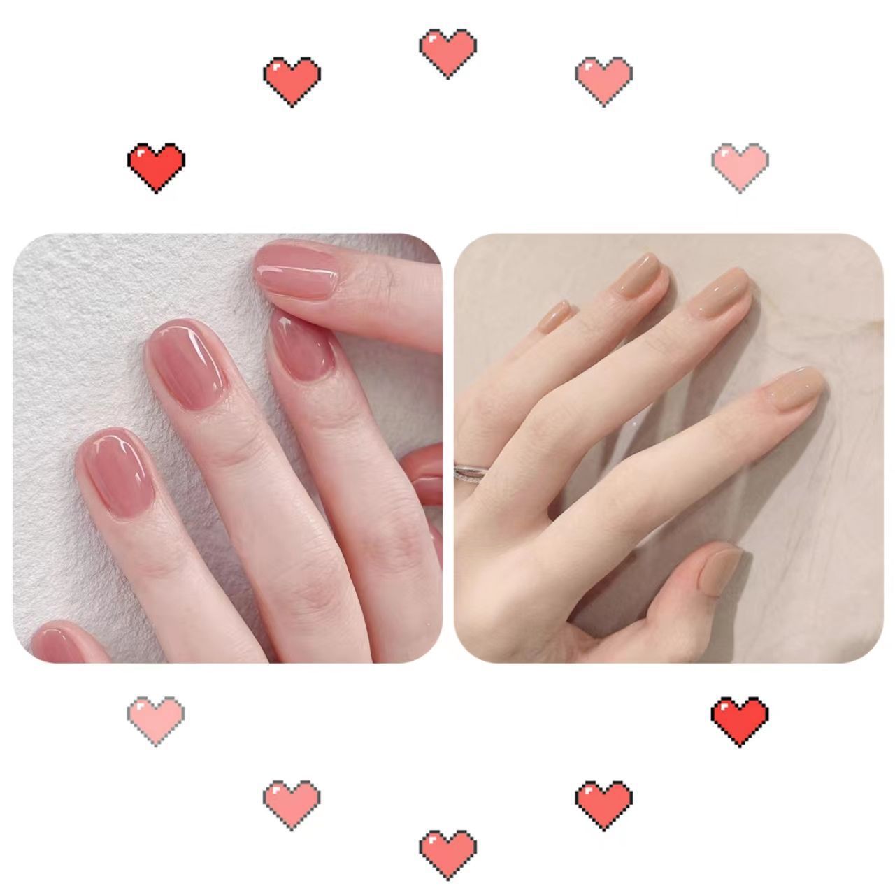 A base de agua de hielo blanco transparente desnudo esmalte de uñas hembra libre de horneado pelable sin lágrimas de secado rápido inodoro estudiante manicura traje