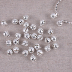 新款 DIY銀色配件虎頭鈴鐺 醒獅鈴吊墜髮釵頭飾 手鍊配飾材料批發