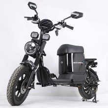 16“Monster电动车哈雷越野雪地电动摩托车载重王油刹电动自行车