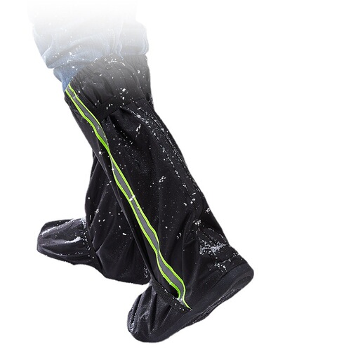 Thick and Durable Rubber Sole Waterproof Rain Boots for Adults and Children, Oxford Cloth Rain Boots with Anti-Slip Features, Suitable for Cycling in Rainy Weather