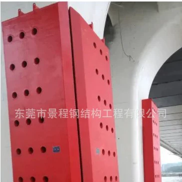 Тип средства предотвращения столкновений на пирсе моста Чжуншань. Изображение объекта предотвращения столкновений на мосту Гуанчжоу. Установка средства предотвращения столкновений на пирсе моста Панью.