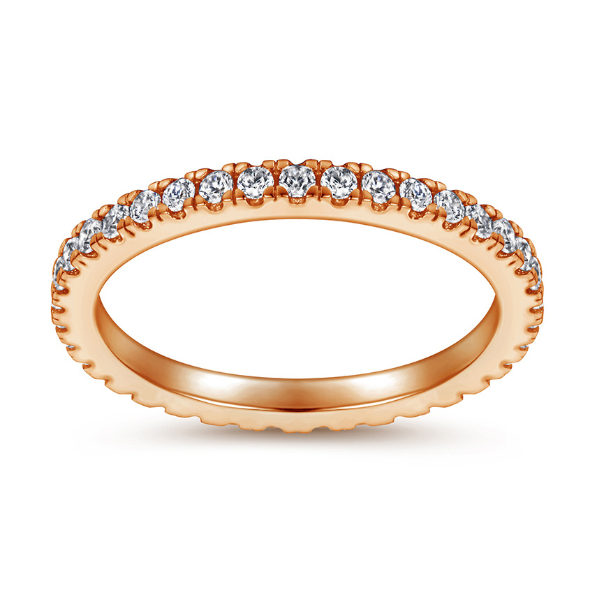 Tonglin europeo y americano Venta caliente 925 anillo de plata esterlina mujeres ZIRCON traje compromiso boda anillo de boda conjunto