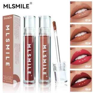 Glossy Moisturizing Lip Gloss (MLSMILE), 4 ml, Mirror Shine & Plumping Effect