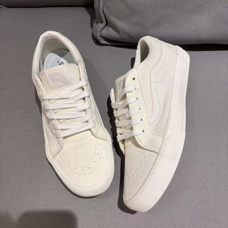 2026 Spring New Off-White Low-Top Canvas Shoes, Retro Men's Versatile Shoes, Popular Sneakers, Lightweight Men's Shoes