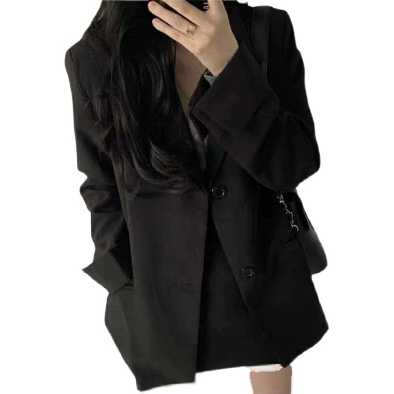 Пиджак для женщин 2024, весна и осень, новый стиль, зарубежный стиль, небольшой аромат, модный корейский стиль, свободный маленький костюм, студенческий модный