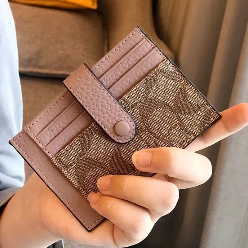 Factory Direct Sales Compact Mini High-End Card Holder for Students and Girls, Ultra-Thin Buckle Wallet, Anti-Degaussing Driver's License Card Holder Factory Direct Sales Compact Mini High-End Card Holder for Students and Girls, Ultra-Thin Buckle Wallet, Anti-Degaussing Driver's License Card Holder