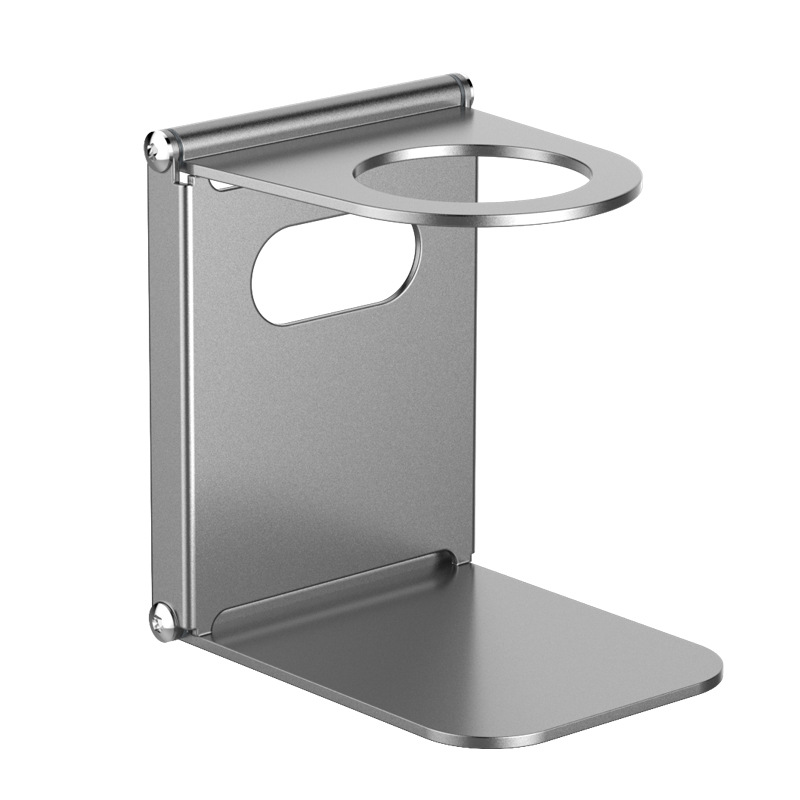 Soporte de cafetera portátil de metal de aluminio seguro y confiable, soporte estable y almacenamiento plegable
