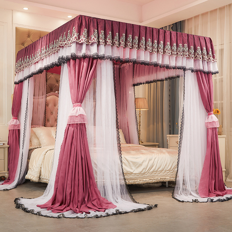Double-layer metal curtain, mosquito net, bedspread