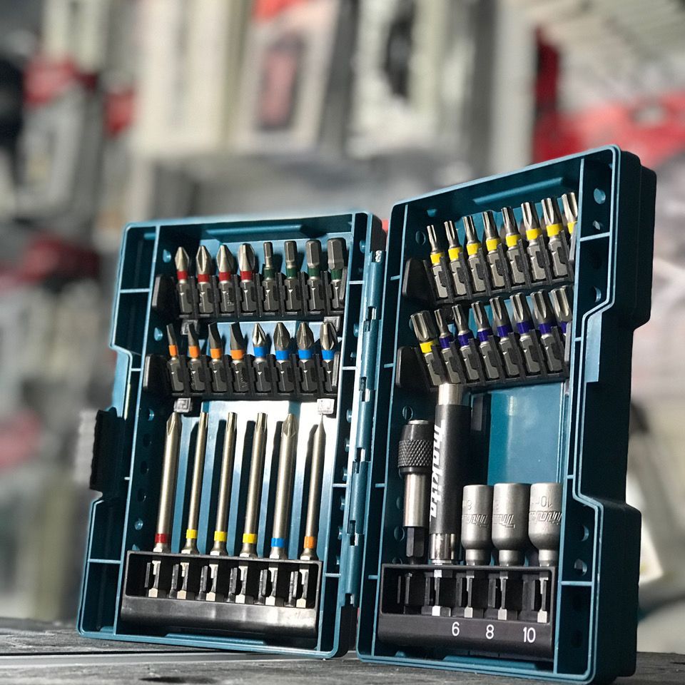 일본 MAKITA MAKITA 43 조각 전기 핸드 드릴 헤드 세트 육각형 소켓 헤드 크로스 용 전기 드라이버 세트